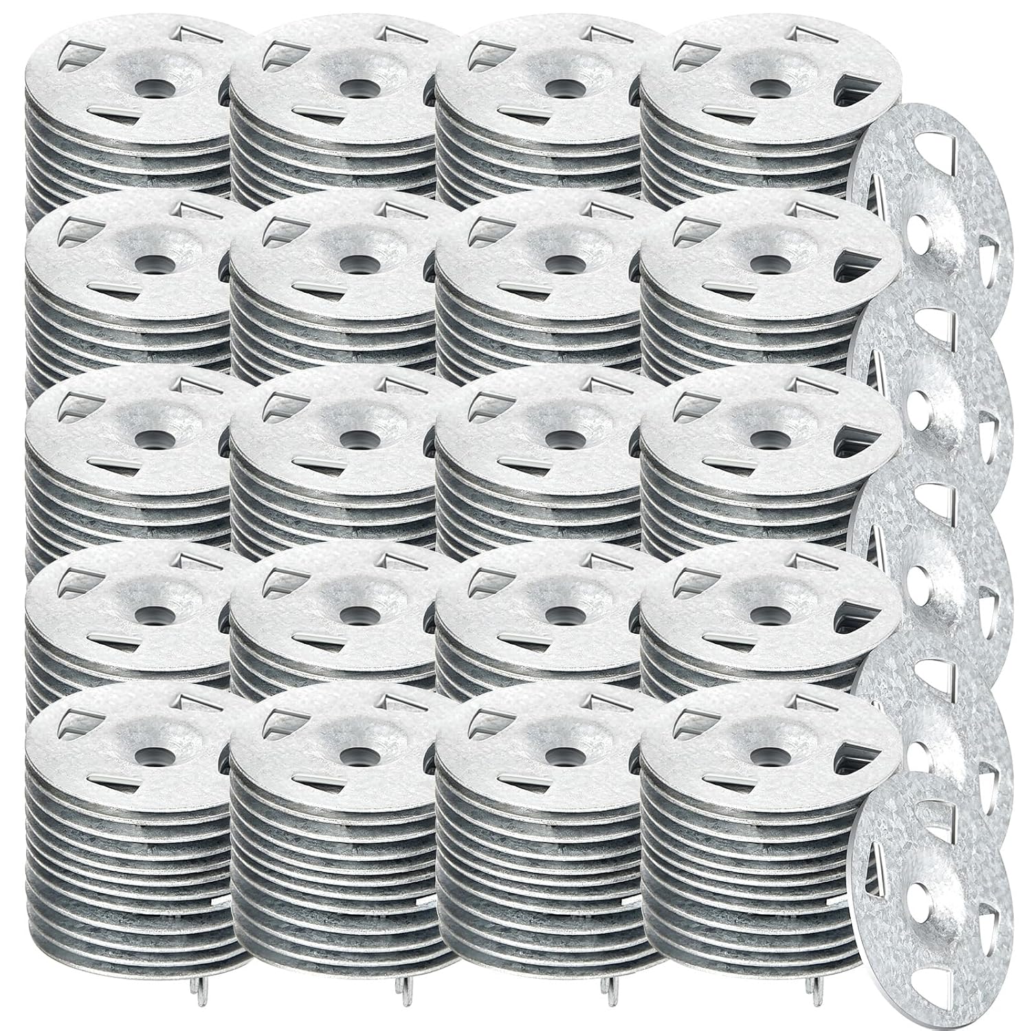 Galvanized Steel Washers for Foam Board Installation 2000 Pcs