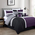Chezmoi Collection Upland 7-Piece Quilted Patchwork Comforter Set