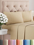 Queen Size 4 Piece Sheet Set - Soft, Cooling Hotel Luxury Bedding