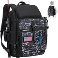 Fishing Tackle Backpack with Rod & Gear Holder - Comfortable 20L Pack