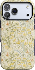 Casely iPhone 17 Pro Case Boho Blooms - Golden Floral Protection