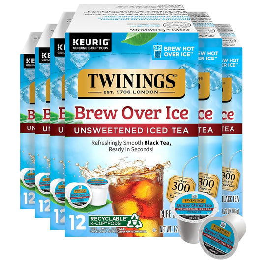 Twinings Brew Over Ice Peach Black Iced Tea K-Cups