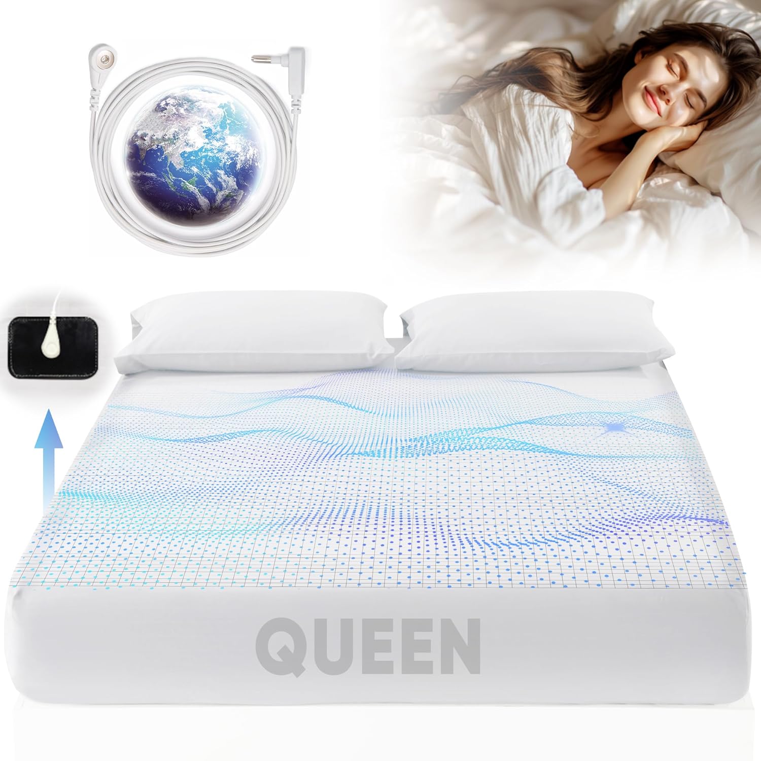 Grounding Sheet Queen Size - Organic Cotton & Silver Fiber