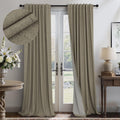 Pitalk 100% Blackout Curtains for Living Room and Bedroom
