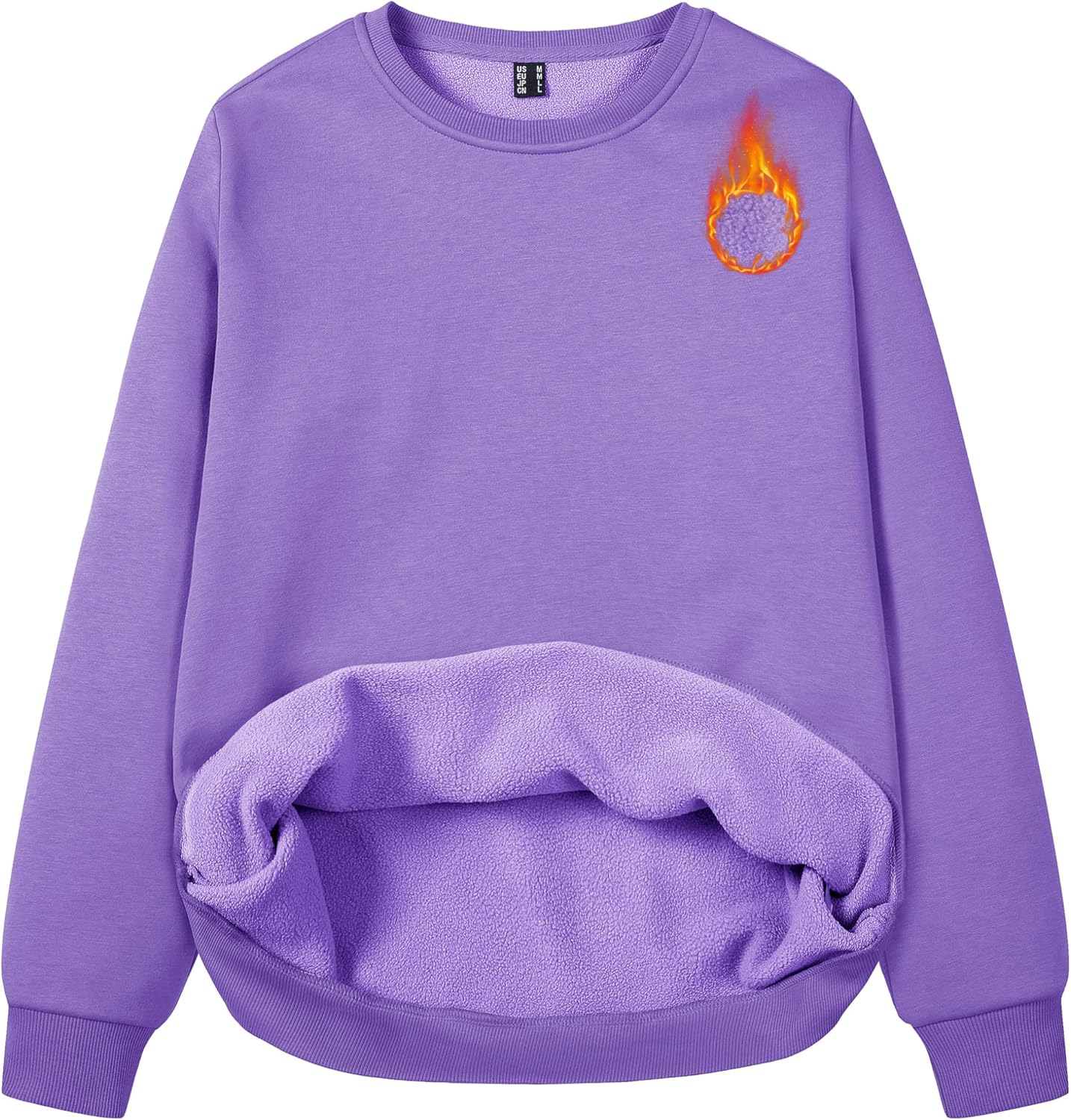 MAGCOMSEN Women's Fleece Lined Sweatshirt for Comfort