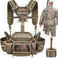 Hunting Fanny Pack for Men - Camo Waist Pack with Rifle & Bow Holder