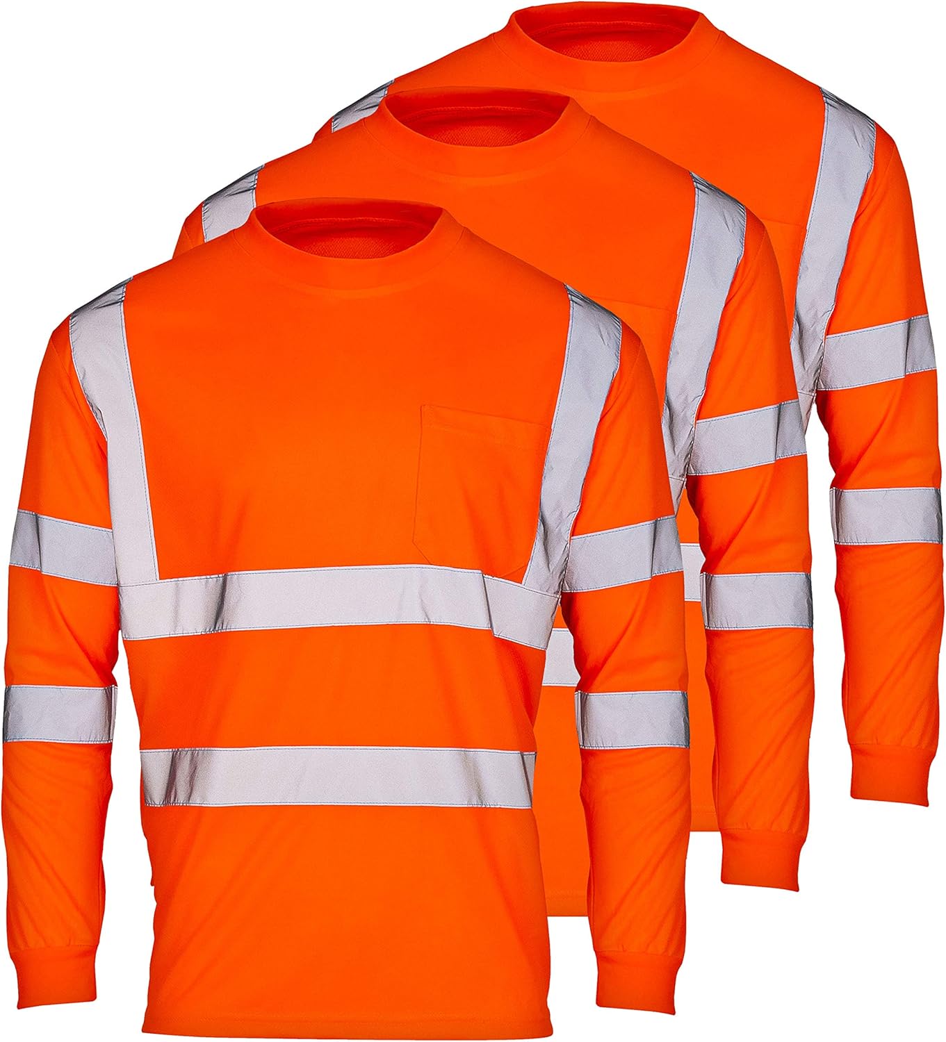 High Visibility Shirts for Men - Long Sleeve Safety Gear