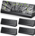Baseboard Diffuser Register 15 in Black - 4 Pack Landhoow