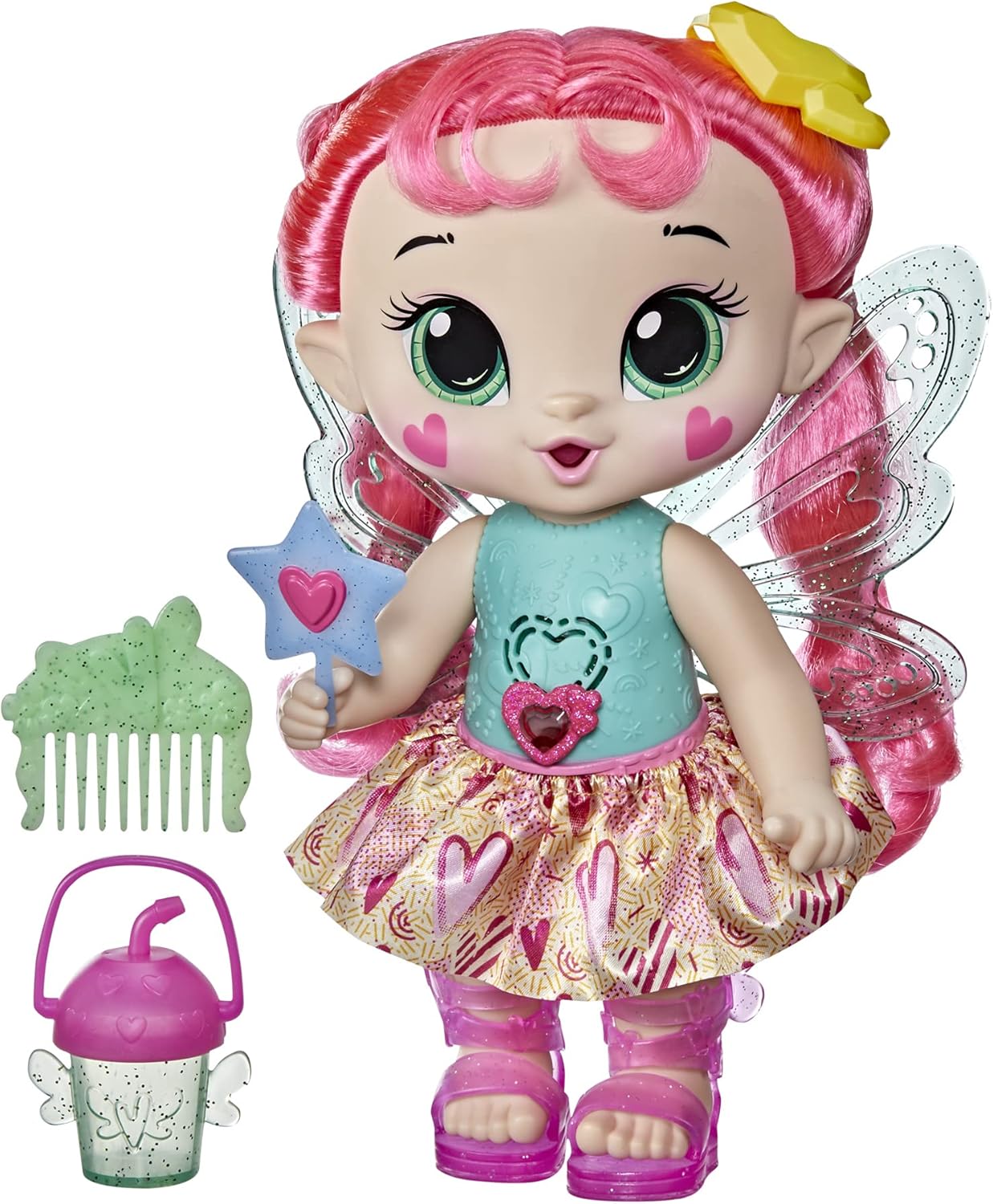 Interactive Glowing Pixie Doll - 20 Sounds, Pretend Feeding