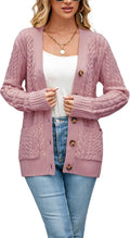 Womens Cable Knit Cardigan Sweater 2025 - Chunky Open Front Coat