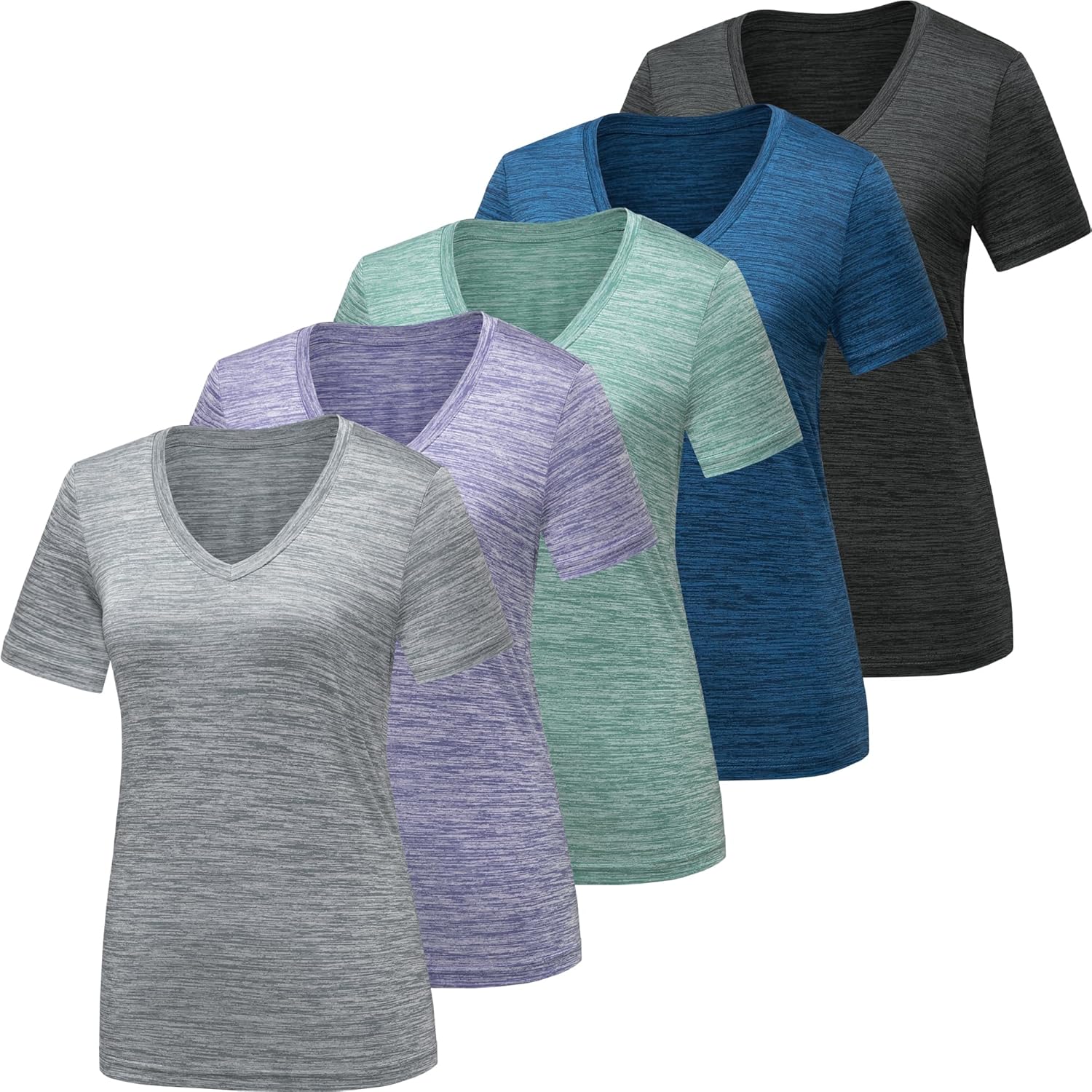 Moisture Wicking Workout Shirts for Women by BALENNZ