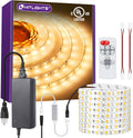 Warm White LED Strip Lights Kit 3000K - Dimmable 16.4ft Tape Light