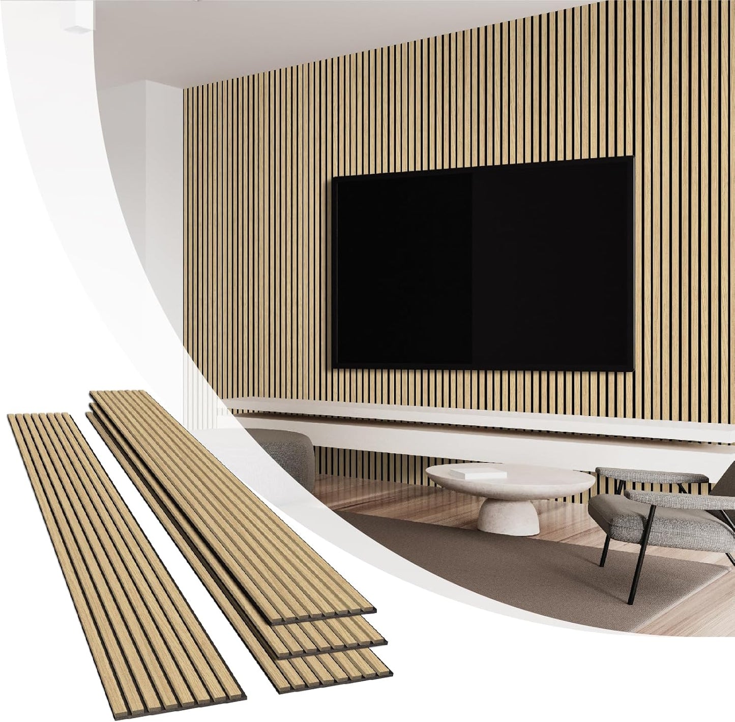 Olanglab Wood Slat Wall Panels for Stunning Interior Decor