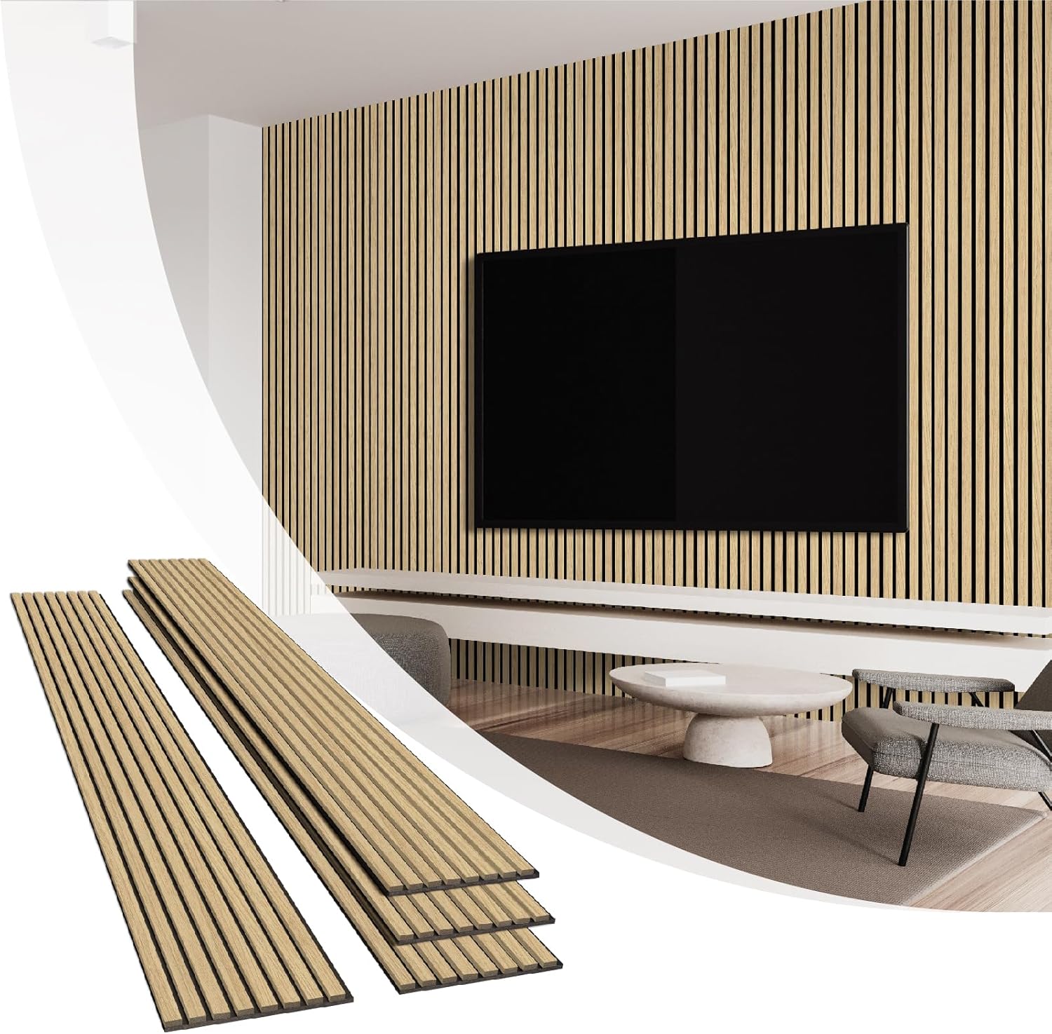 Olanglab Wood Slat Wall Panels for Stunning Interior Decor