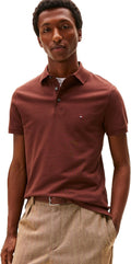 Tommy Hilfiger Men's Short Sleeve Slim Fit Polo - Stretch & Organic