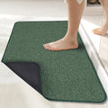 Bath Mat 2ftx3ft Ultra Thin Non-Slip Green - Quick Dry Bath Rug