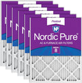 Nordic Pure 20x25x1 Pleated MERV 8 Air Filters 6 Pack - Reliable Home