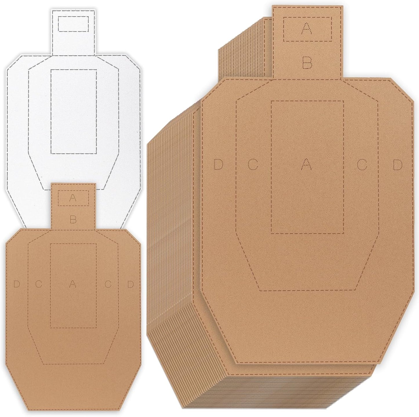 Shooting Targets - Tactical Cardboard for Range Practice & Training