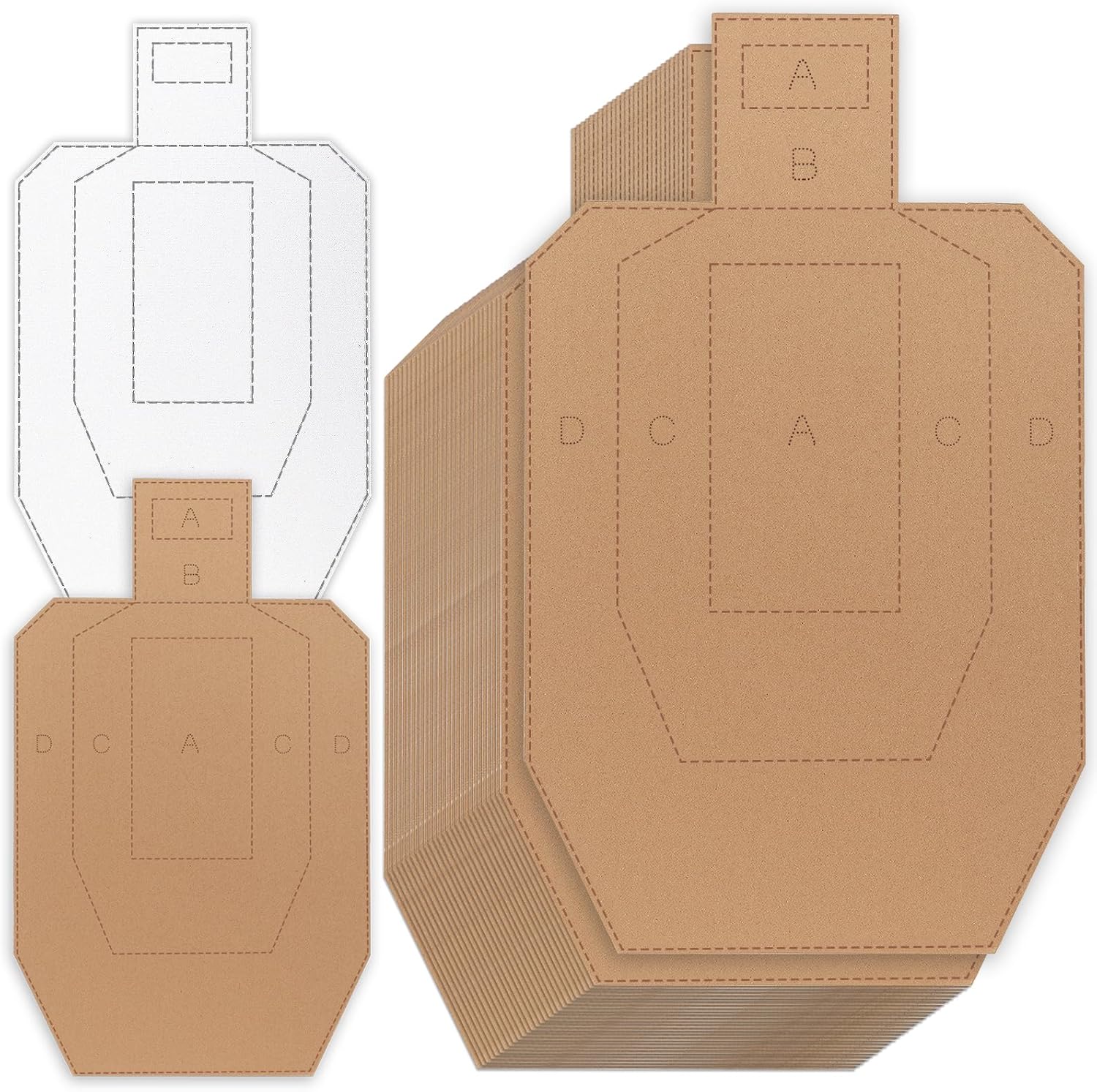Shooting Targets - Tactical Cardboard for Range Practice & Training