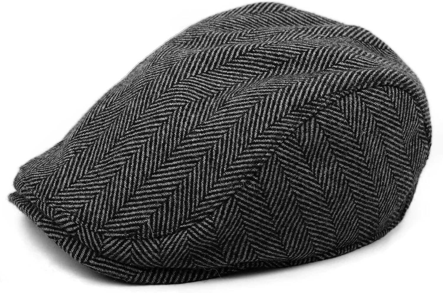 The Original Boston Scally Cap - Stylish Grey Herringbone Hat