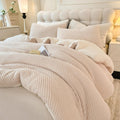 3D Jacquard Design Comforter Set Twin - Ultra-Soft Sherpa Cozy