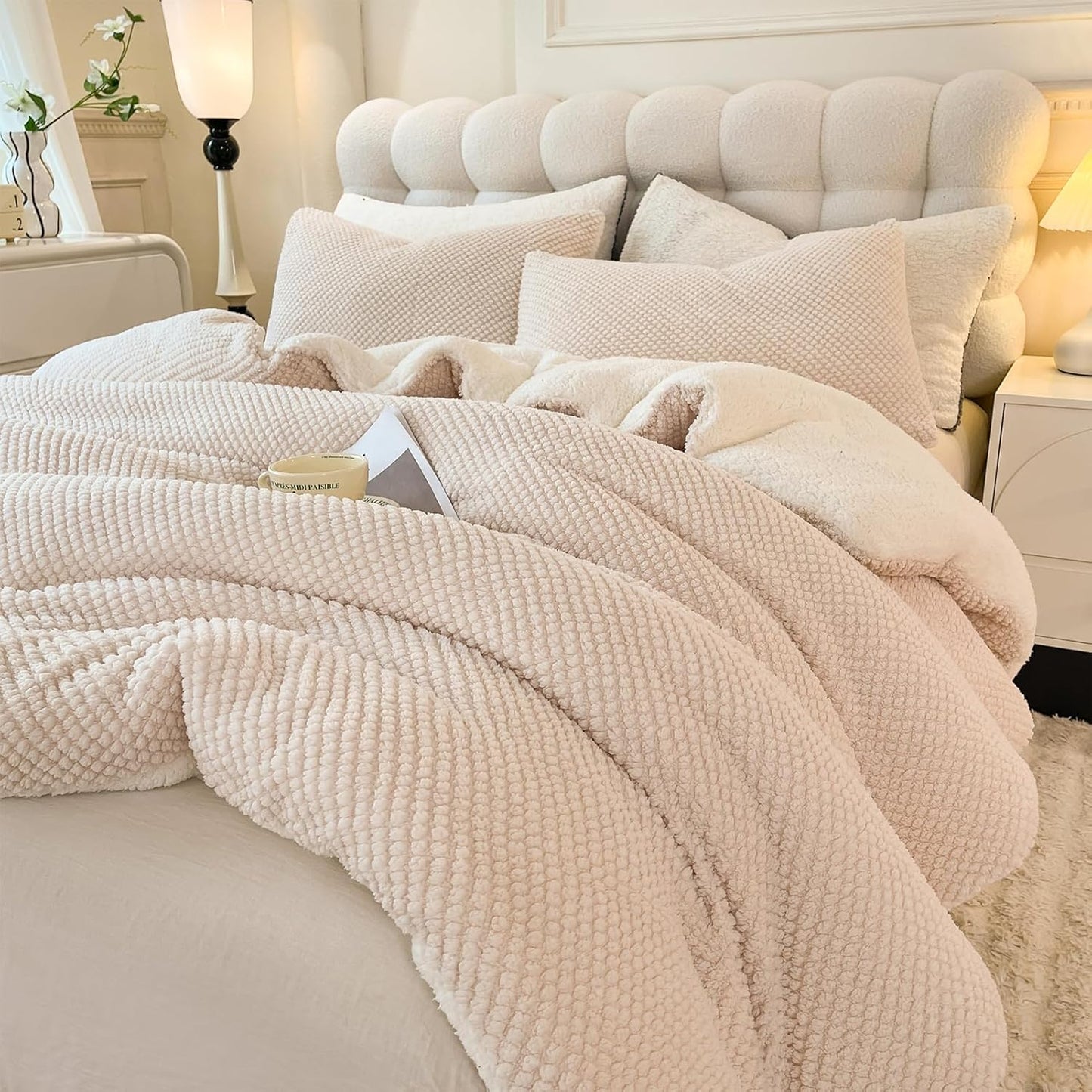 3D Jacquard Design Comforter Set - Ultra-Soft Twin Size Bedding