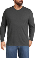 Lands' End Men's Super-T Long Sleeve T-Shirt - Durable Everyday Layer