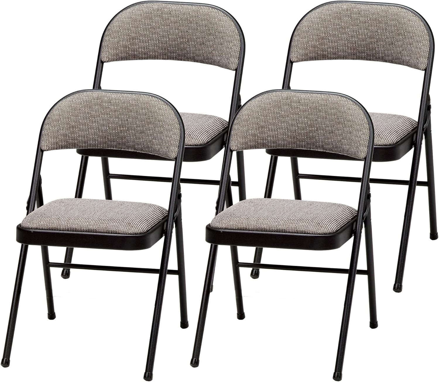 Padded Folding Chairs Set of 4 for Events and Gatherings