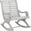 Sonora Ash Grey Rocking Chair - Outdoor Eucalyptus Porch Rocker