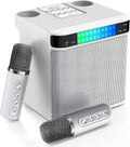 FULLIFE 2024 Karaoke Machine with 2 Wireless Mics - Portable Bluetooth