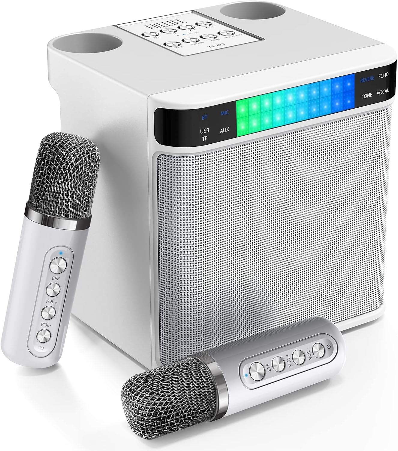 Wireless Karaoke Fun with RGB Light & Echo - FULLIFE 2024