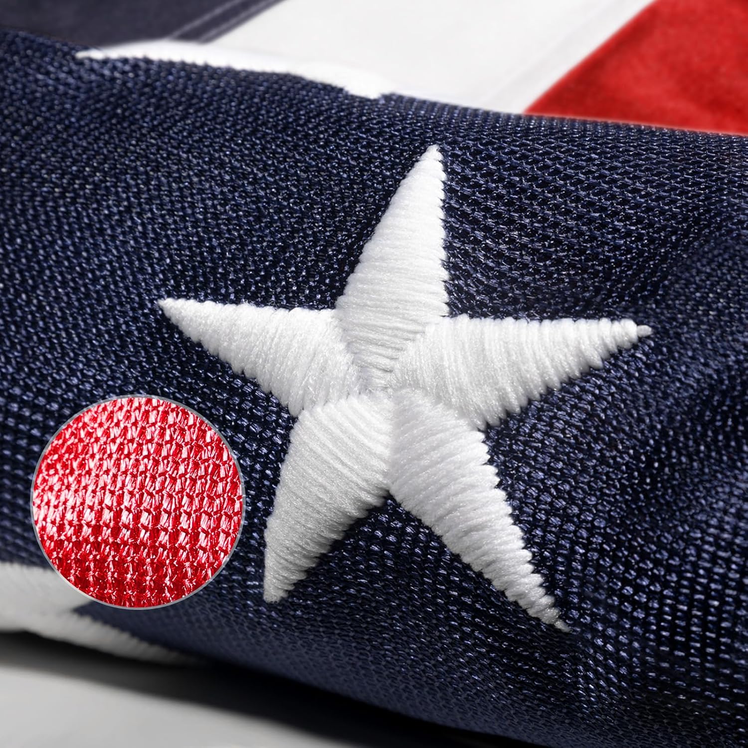 Knit Polyester American Flag 3x5 FT Outdoor Heavy Duty Luxury