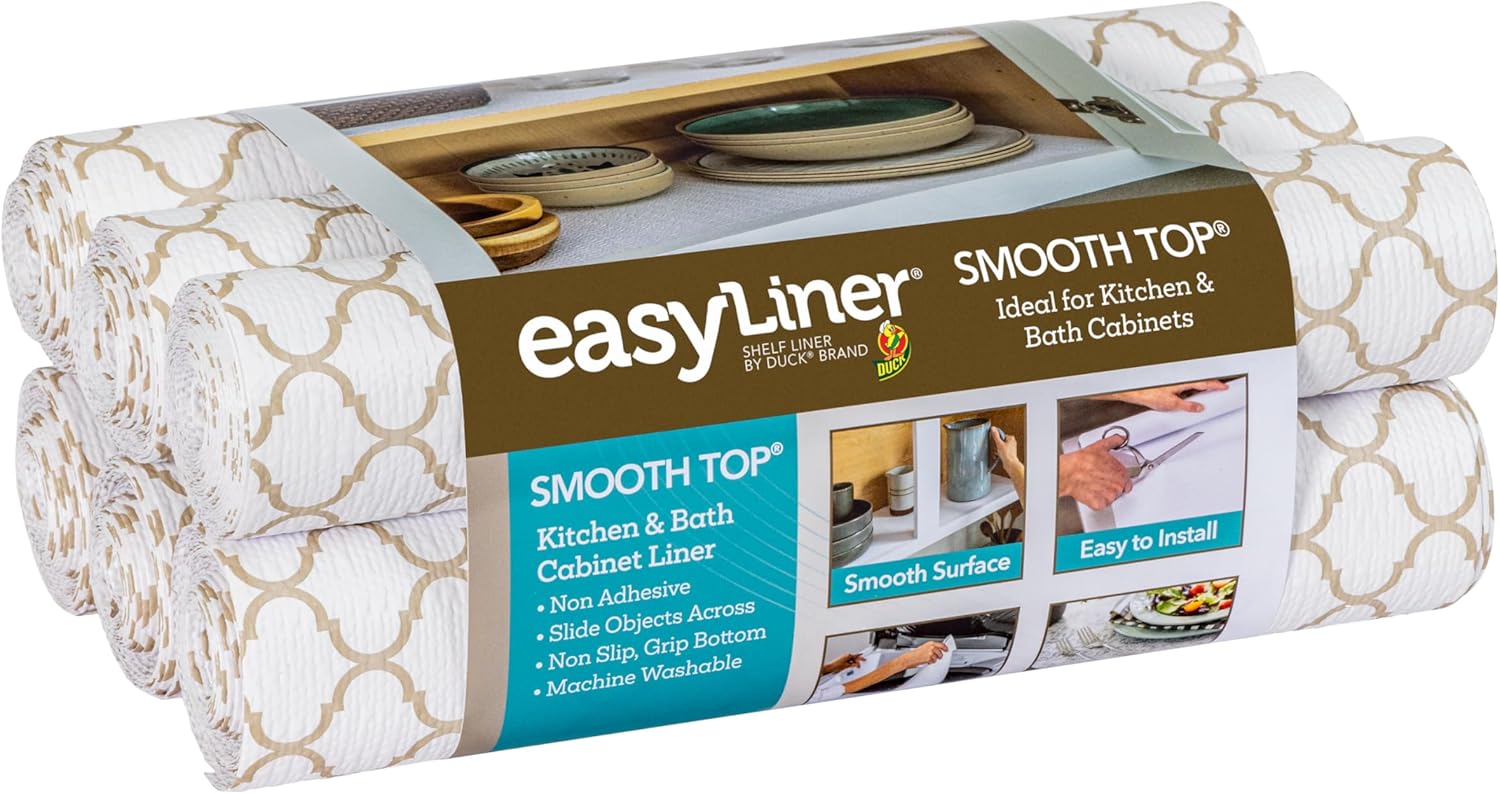 Smooth Top EasyLiner for Cabinets & Drawers - Non Slip Liner