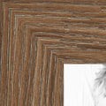 18x37 in Brown Picture Frame - Medium Oak Barnwood Style