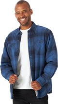 Wrangler Authentics Men's Sherpa Lined Long Sleeve Shirt Jacket - Cozy