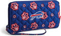 Vera Bradley Women's Cotton Front Zip Wristlet with RFID Protection