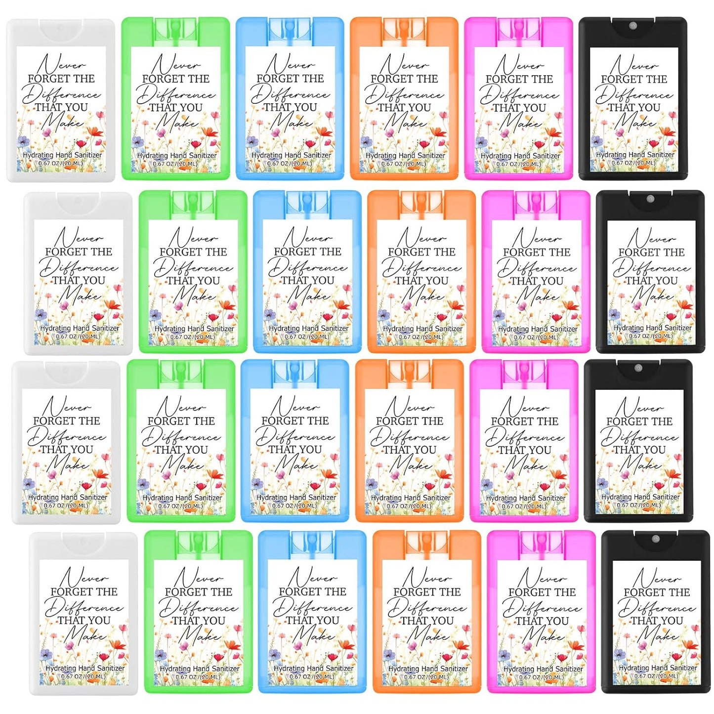 24 Pack Thank You Hand Sanitizer Spray for Appreciation Gifts