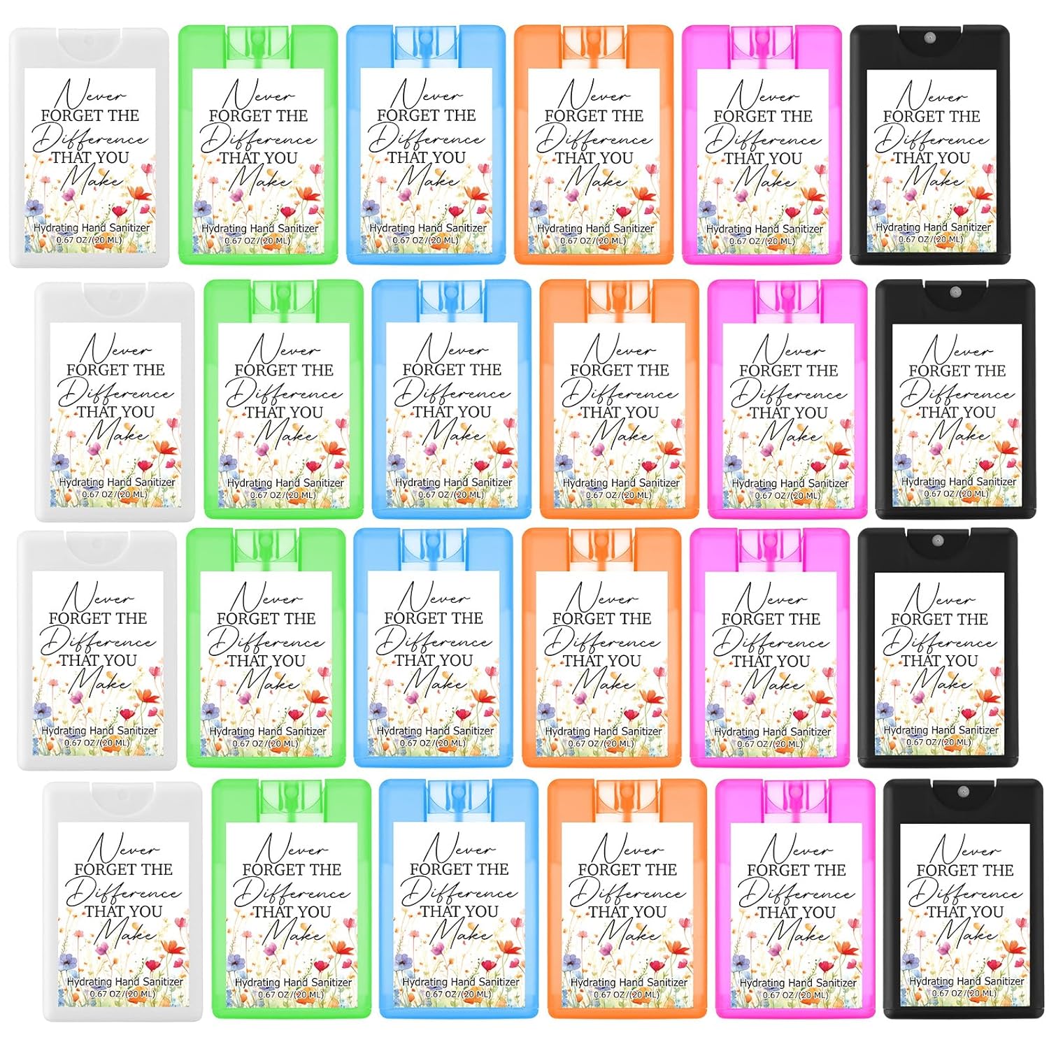 24 Pack Thank You Hand Sanitizer Spray for Appreciation Gifts