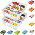 Patent Design Ribbed Snackle Box Divided Snack Container - Portable 2