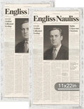 11x22 Newspaper Frame Set with Real Glass and Distressed Wood
