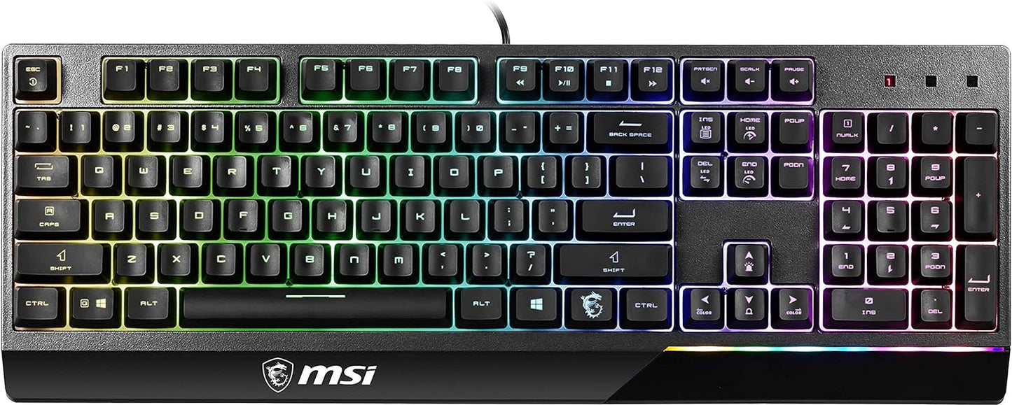 MSI Vigor GK30 RGB Keyboard - Water Repellent, Mechanical-Like Switches