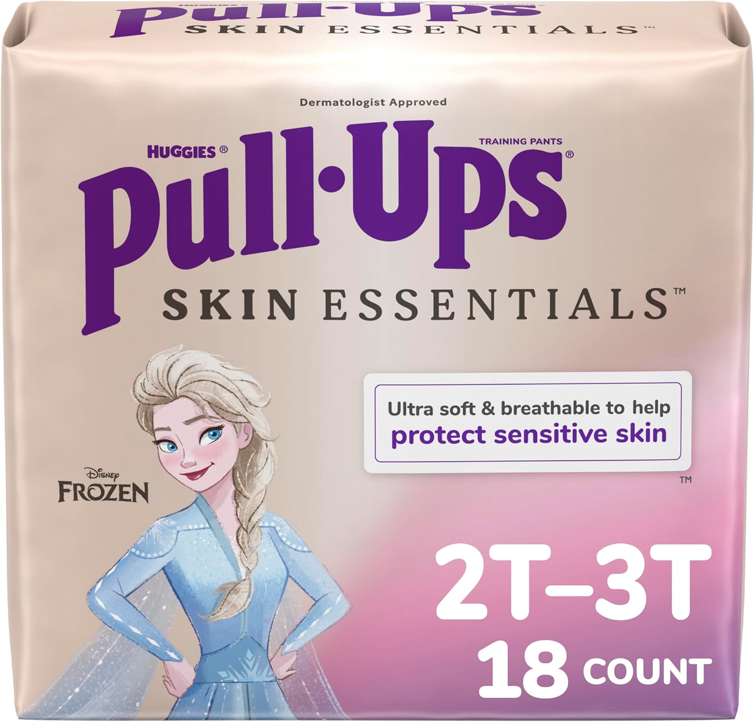 Pull-Ups Girls' Skin-Friendly Potty Training Pants 2T-3T