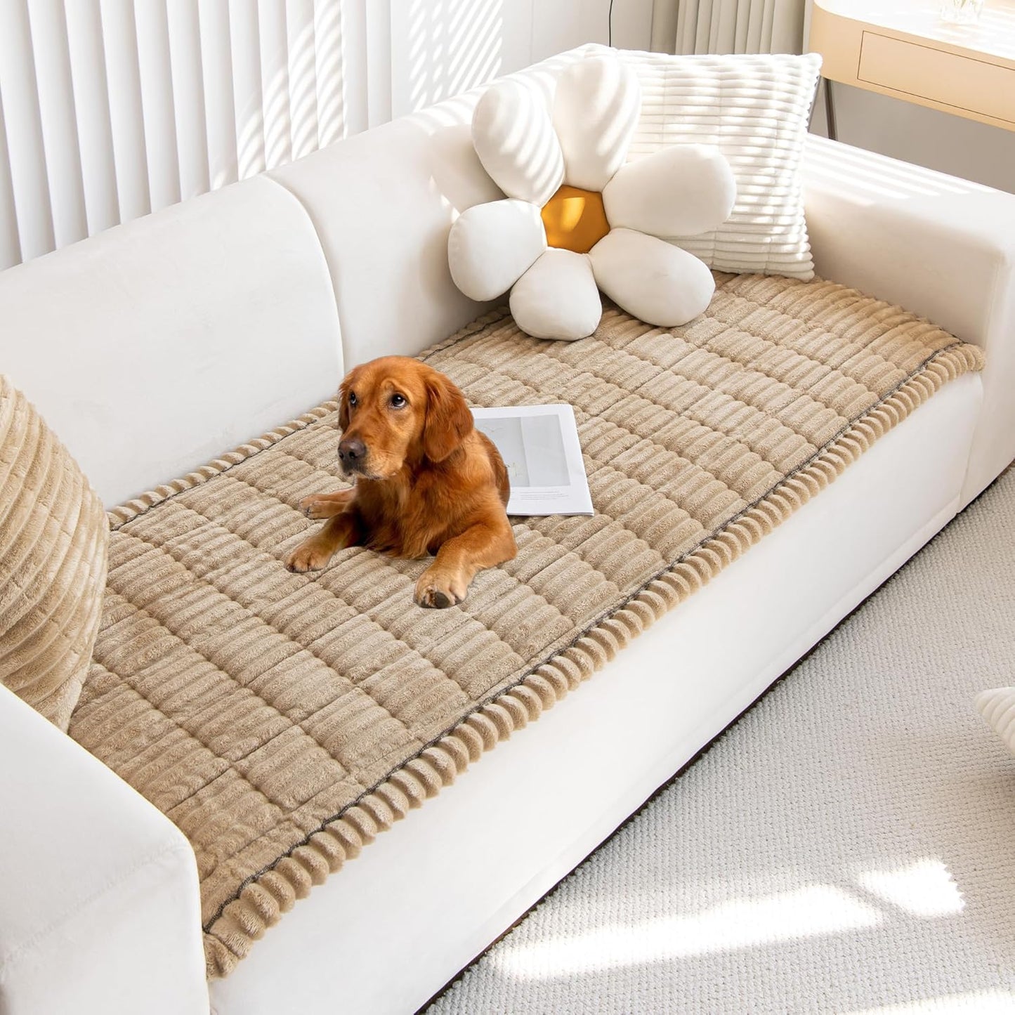 Mivnue Pet Couch Cover for Dogs - Washable Non Slip Protector