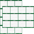 24in x 36in SwiftGlimpse 2026 Wall Calendar Reversible Large Erasable