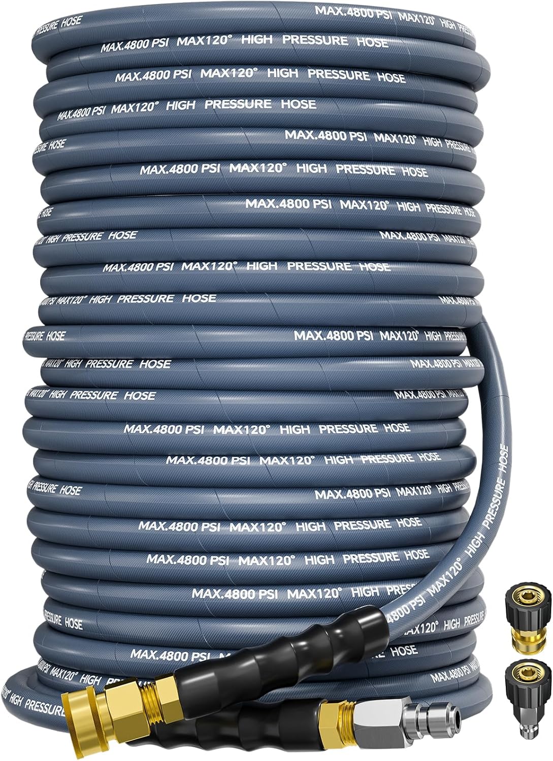 3/8in 4800PSI Pressure Washer Hose 150FT for Hot/Cold Water