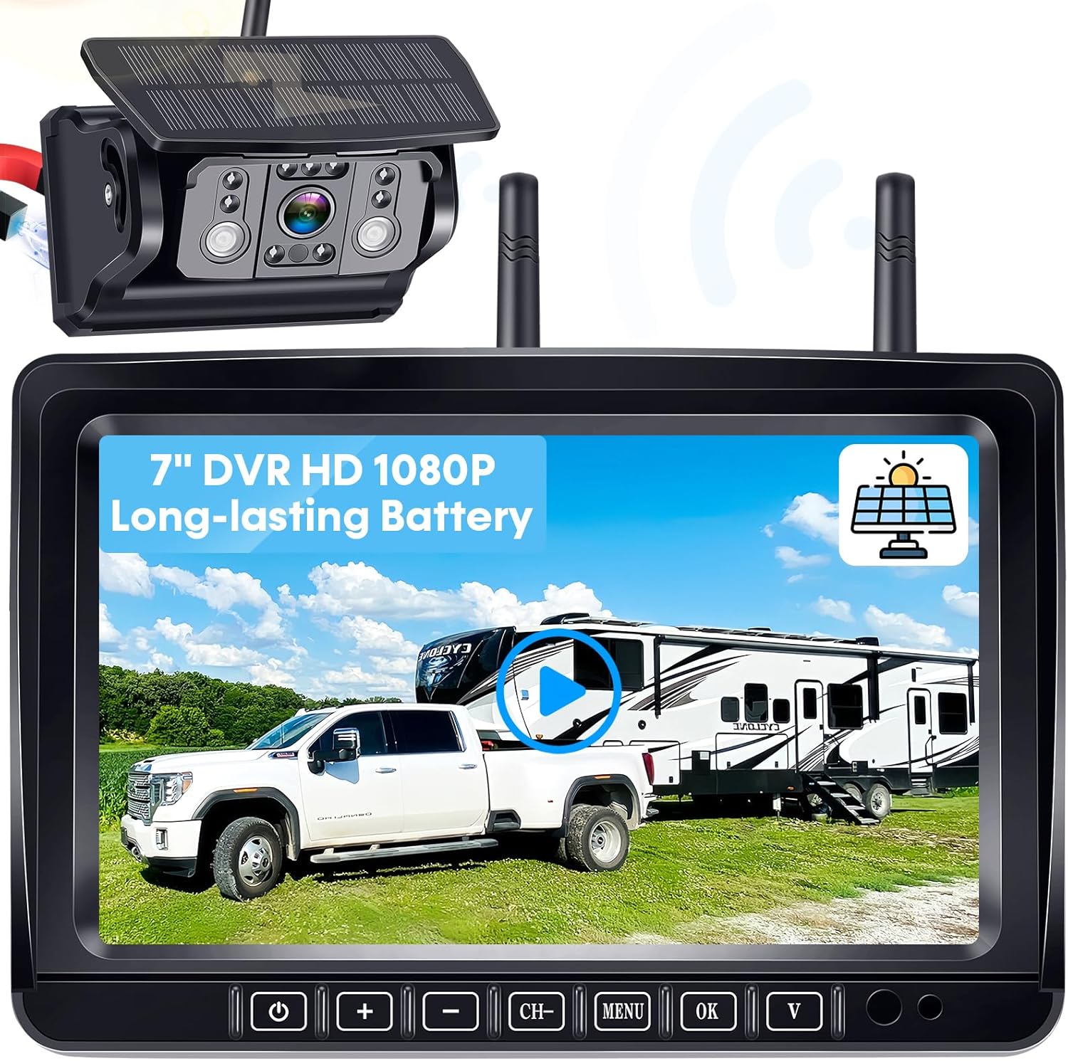Easy Solar RV Backup Camera: Wireless HD Recording