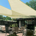 LOVE STORY 8ftx8ftx8ft Triangle Shade Sail - Custom Butter Cream