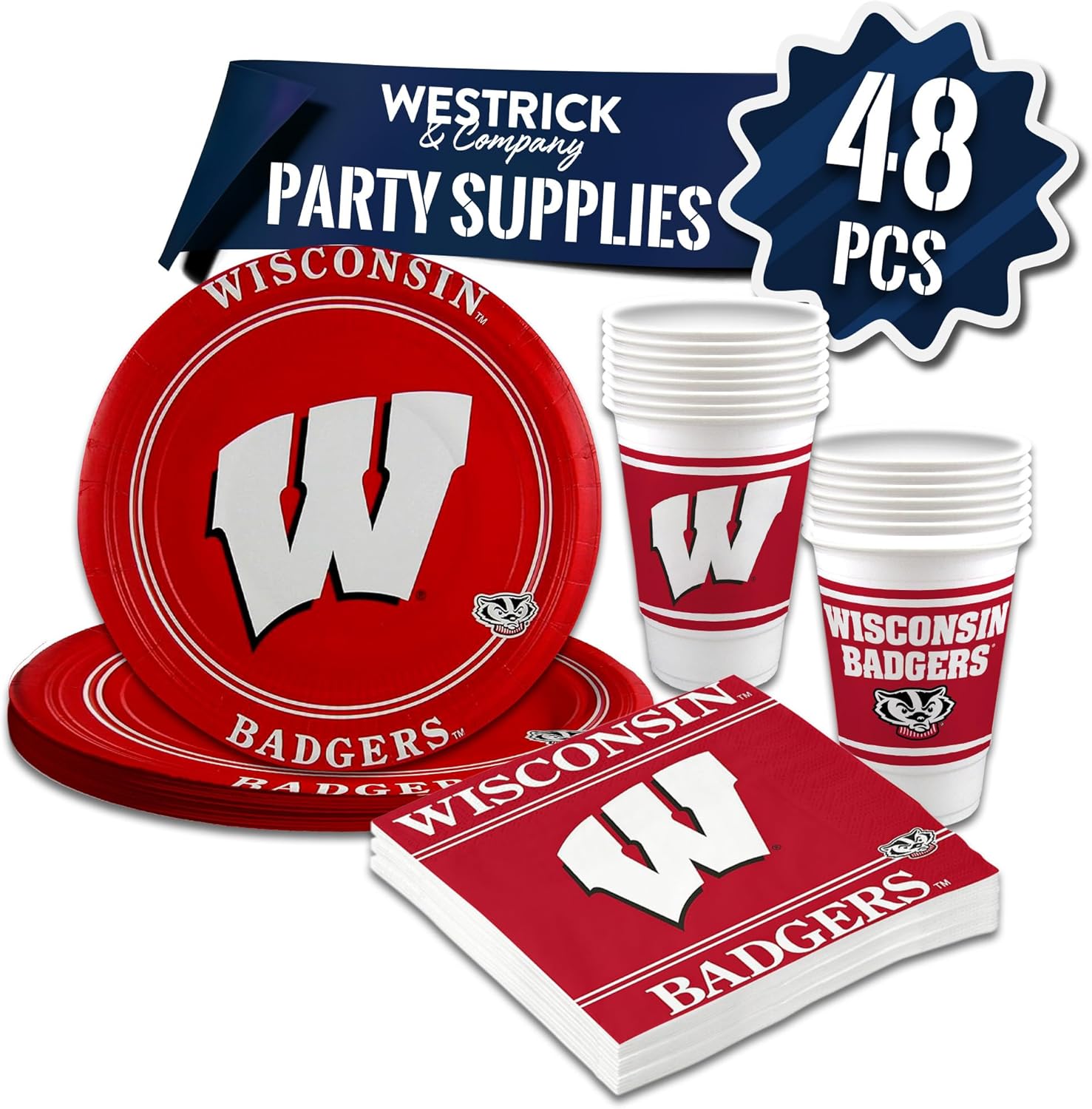 Wicsonsin Badgers Party Supplies for Ultimate Game Day Fun