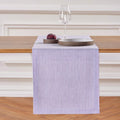 Solino Home Linen Table Runner 14 x 48 in Narrow Stripe - Lavender
