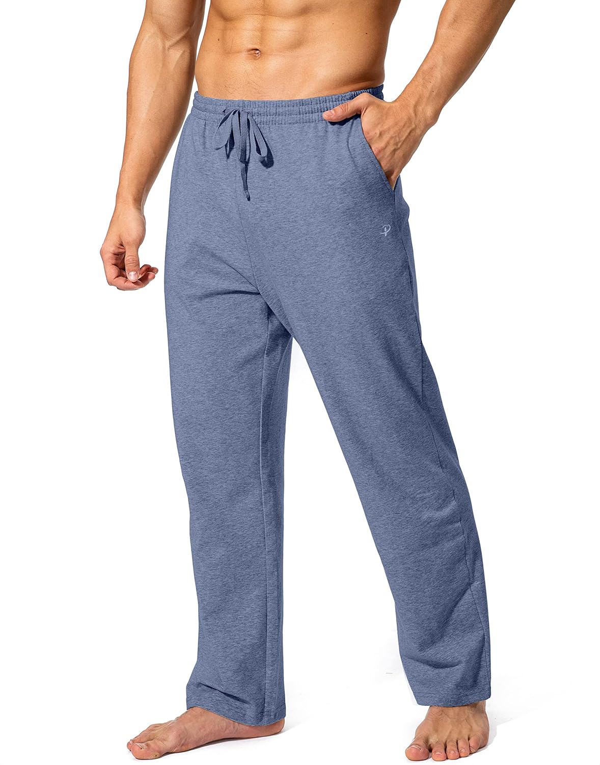 Pudolla Men's Cotton Yoga Sweatpants for Comfort and Style